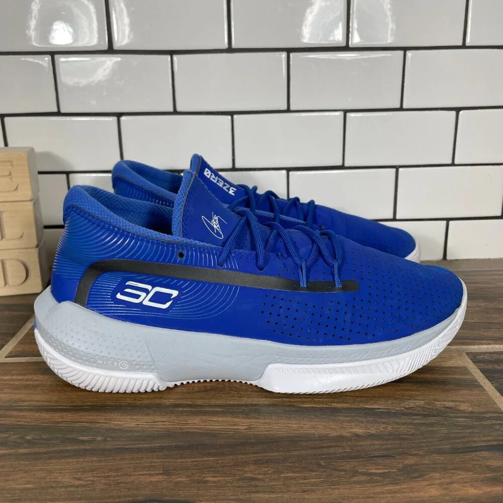 Under Armour SC 3ZER0 III Youth Boys Size 6.5Y Basketball Shoes Royal Sneakers